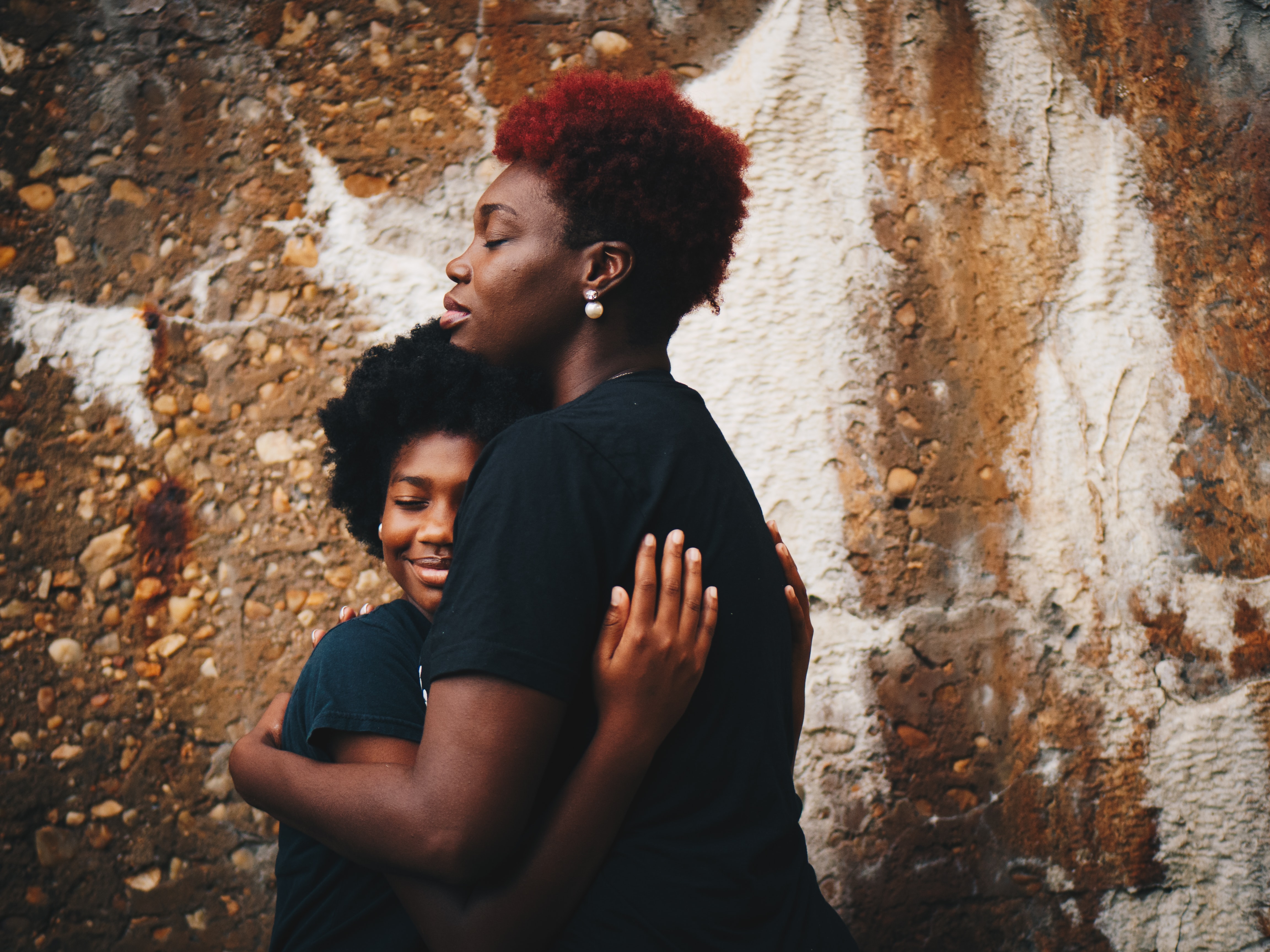 Mother and Child Hugging