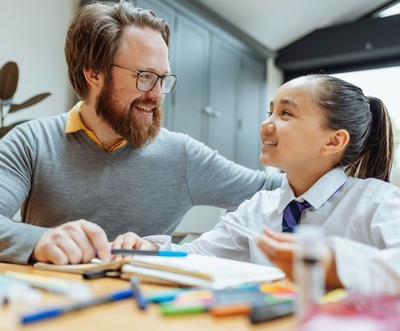 Practitioner working one-to-one with a child